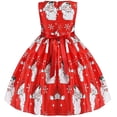 thumbnail image 3 of Girls Christmas Dresses Fancy Halloween Christmas Festival Party Dress 2-9Y, 3 of 7