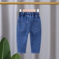 thumbnail image 4 of EnJoCho Girls Toddler Kid Denim Jeans Soft Stretch Comfortable Elastic Waist Casual Pants Durable Breathable Skin Friendly Trousers Relaxed Straight Fit Everyday, 4 of 7
