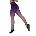 thumbnail image 2 of Yoga Pants for Women Gradient Print High Waist Tummy Control Athletic Leggings Workout Women's Yoga Leggings Black L, 2 of 5