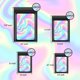 thumbnail image 2 of 120 PCS Smell Proof Mylar Bags Resealable Odor Proof Bags Holographic Packaging Pouch Bag with Clear Window for Food Storage Eyelash Jewelry Candy Electronics Storage, 4 Sizes (Black) (BLACK), 2 of 5