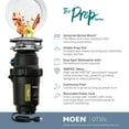 Moen Gt50c Gt Series 1/2 Hp Continuous Garbage Disposal Black