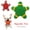 Green, variant on EASTIN Dog Squeaky Toy - Soft Latex Dog Toy Starfish- Interactive Floating Ball Toy for Dogs Cats - Funny Dog Chew Toys for Teething Training Playing (Red)