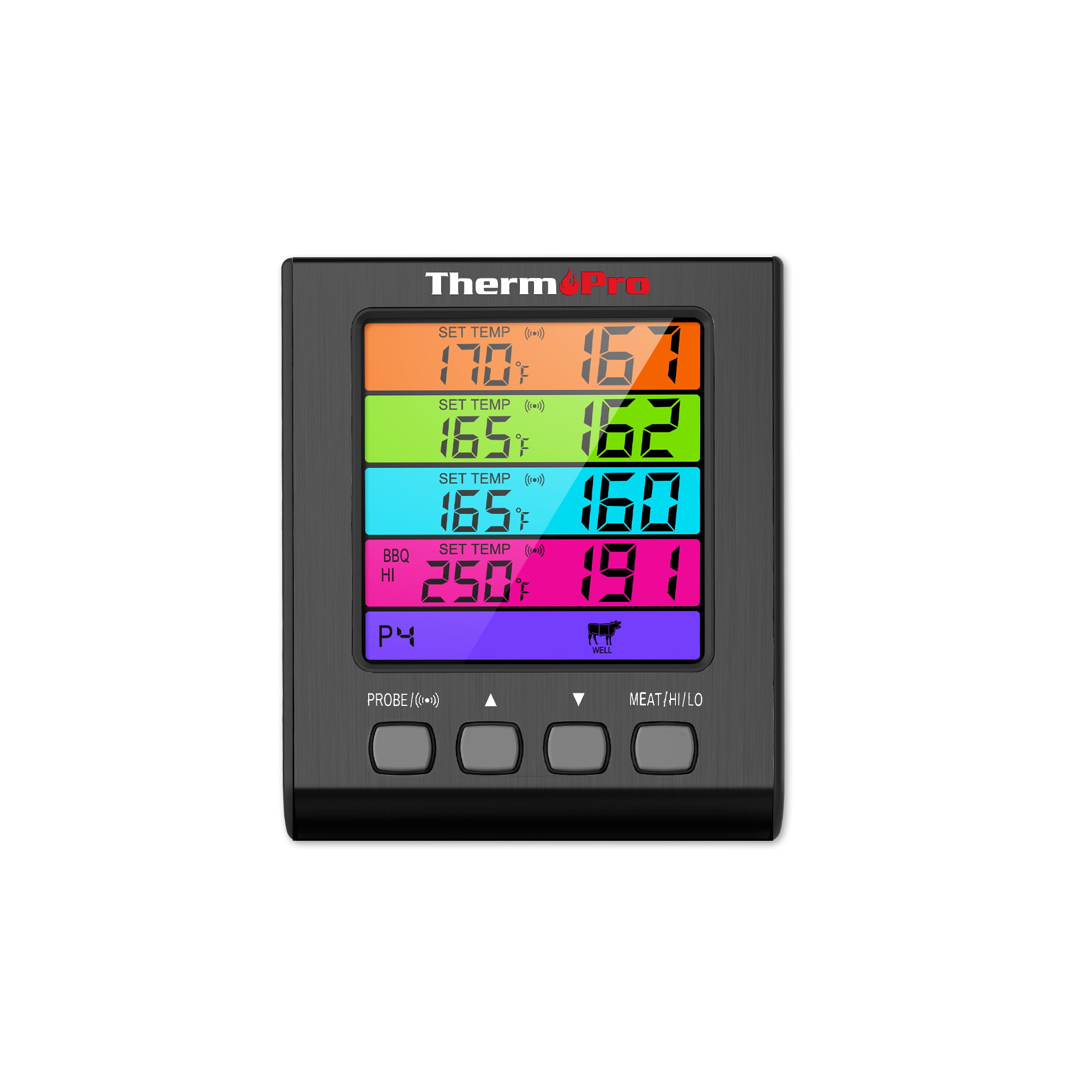ThermoPro TP17H Colour LCD Display Cooking Thermometer with 4