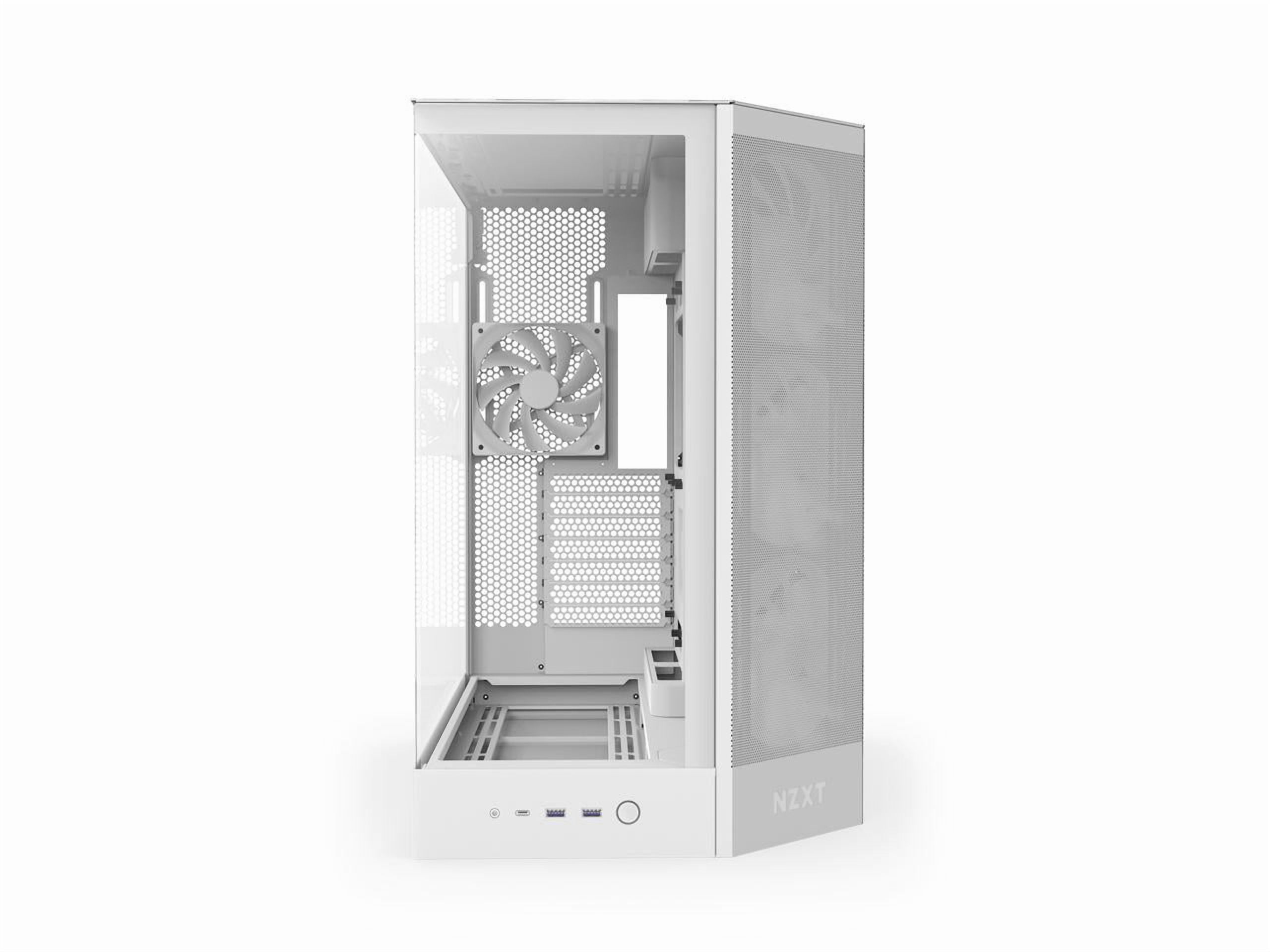 NZXT CM-H92FW-R1 White SGCC / Tempered Glass Mid-Tower Case (Computer Cases - ATX Form)