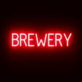 thumbnail image 1 of SpellBrite BREWERY LED Sign for Business. 29.1" x 6.3" Red BREWERY Sign Has Neon Sign Look With Energy Efficient LED Light Source. Visible from 500+ Feet, 8 Animation Settings., 1 of 4