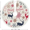 thumbnail image 5 of Christmas Tree Skirt Xmas Tree Skirts 36 in Christmas Pattern with Deers Christmas Tree Mat for Christmas Holiday Party Ornaments, 5 of 5