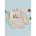 thumbnail image 3 of Big Middle Little Sibling Matching Outfit Long Sleeve Pullover Sweatshirt Romper Toddler Baby Announcement Clothes, 3 of 8