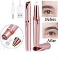 thumbnail image 7 of Electric Eyebrow Trimmer for Women, Painless Facial Hair Remover with LED Light,Rose Gold, 7 of 7