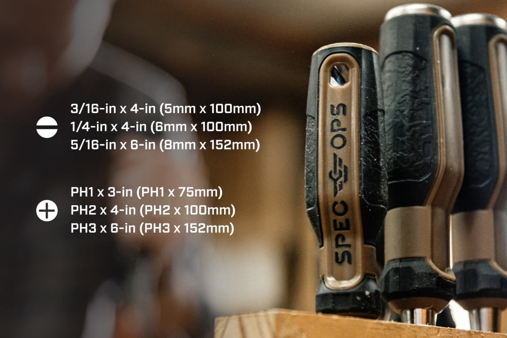 Spec Ops Screwdriver Set 6Pc