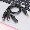 thumbnail image 3 of 3.5mm Gold Plated Pvc 3-pole Plug To 3 Way Stereo Audio- Headphone Splitter Adapter Cable Audio- Aux Output, 3 of 3