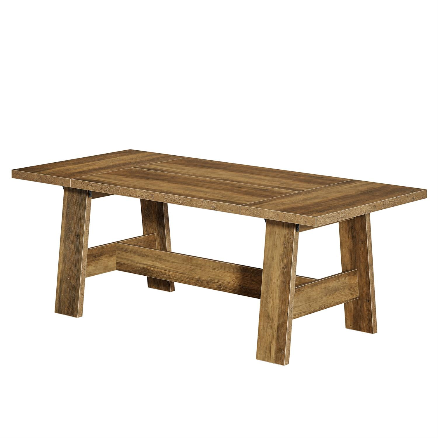 Demi Bonn 70" Large Executive Desk, Solid Wood Office Table with Space, Large Surface, Durable & Stylish, Brown