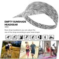 thumbnail image 3 of Pebbuoy Sunscreen Visor Hat Wide Brim Breathable UV Protection Empty Top Sun Cap for Women Men, 3 of 6