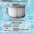 thumbnail image 2 of Paket med 8 ersättningsfilterpatroner för Mspa uppblåsbar pool, Ruikalucky jacuzzi, 2 of 5