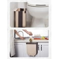 thumbnail image 5 of LIGHTSMAX LARGE Kitchen Hanging Trash Can, Collapsible Trash Bin LARGE Compact Garbage Can Attached to Cabinet Door Kitchen Drawer Bedroom Dorm Room Car Waste Bin - 9L/2.3 Gallon (Beige), 5 of 7