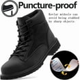 thumbnail image 5 of SUYSTEX Steel Toe Boots for Men Women,Waterproof Heat Resistant Indestructible Work Safety Boot Outdoor Protection Construction Shoes, 5 of 6