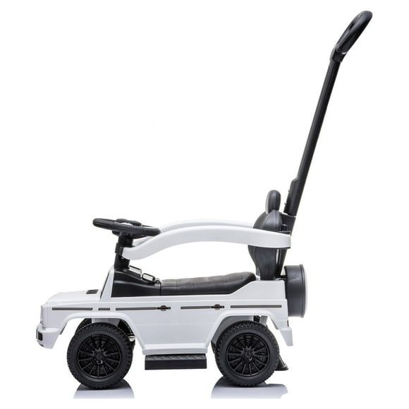 Best Ride On Cars Kids Stroller Mercedes G-Wagon 3 in 1 Push Car, White