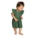 thumbnail image 2 of XXWXYD Baby Girls Ruffle Sleeveless Romper Summer Cotton Linen Jumpsuit One Piece Breathable Playwear Beach Casual Toddler Daily Wear Lightweight Comfortable Outfit, 2 of 8