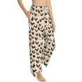 thumbnail image 2 of Uemuo Funny Chicken Pattern Women's Wide Leg Palazzo Lounge Pants with Pockets Light Weight Loose Comfy Casual Pajama Pants-Small, 2 of 9
