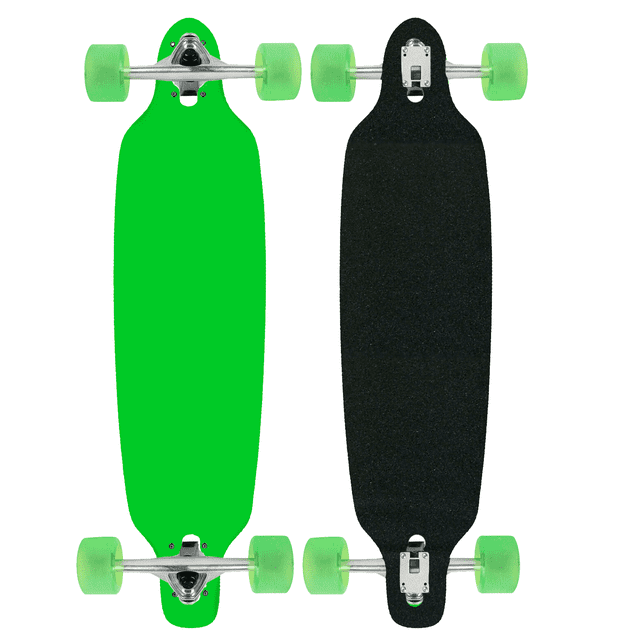 Moose Longboard Drop Through 9 Pouces x 36 Pouces Vert Néon Complet