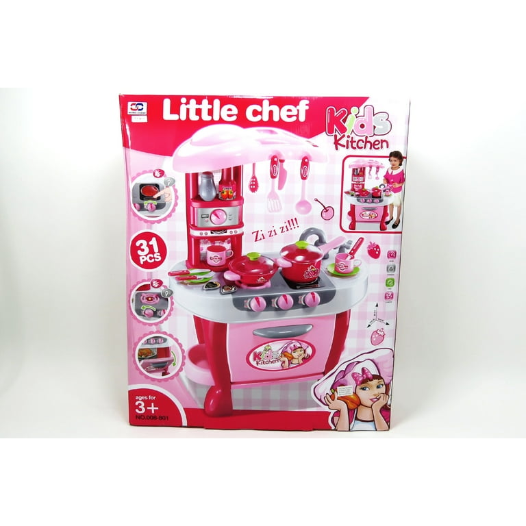 Deluxe Kitchen Appliance Cooking Play Set With Lights Sound Play Kitchen Walmart