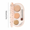thumbnail image 3 of Tri Color Concealer To Cover Black Eye Circles Freckles Facial Brighten Skin Color And Multi Color Concealer Plate, 3 of 6