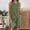 Army Green, variant on FengLS 2 Piece Sets for Women Cotton-Linen Solid Color Everyday Outfits Sets Sleeveless Vest Tops & Elastic Waist Capri Pants with Pockets Sets