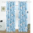 thumbnail image 2 of Cartoon Cute Shark Blackout Curtains 2 Panels Set Grommet Drapes for Bedroom Living Room W55xL84, 2 of 6