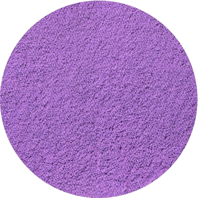 Ahgly Company Machine Washable Indoor Round Transitional Heliotrope Purple Area Rugs, 7' Round