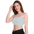 thumbnail image 1 of eloria Women's Cotton Padded Wire Free Bralette Bra, 1 of 4