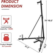 TLSUNNY 150 LBS Height Adjustable Punching Bag Stand, Heavy Duty Free Standing Boxing Bag Stand with Weighted Base, for Home Gym & Fitness Training