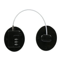 SEWOART Black Refrigerator Lock Adhesive Mount Combination Lock for File Drawer and Cabinet