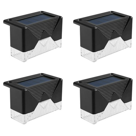

kedshhgu Solar Deck Lights Led Solar Step Lights Outdoor for Stair Fence Patio Garden Pathway Step 3 Lighting Color