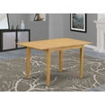 thumbnail image 2 of East West NFT-OAK Norfolk rectangular dinette kitchen table 32 in. 54 in. with 12 in. Butterfly Leaf -Oak Finish., Oak, 2 of 4