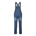 thumbnail image 6 of Gvmfive Men Relaxed Fit Denim Bib Overalls, 6 of 7