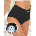 thumbnail image 4 of GlTpooo Women's Incontinence Underwear High Absorbency Period Cotton Underwear Heavy Flow Leakproof Panties Postpartum Menstrual Protective Briefs Black S, 4 of 9