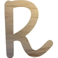 thumbnail image 1 of Wooden Letter R Craft Project, 5'' Tall Small Unfinished Wood Alphabet Letter, DIY, 1 of 3
