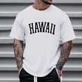 thumbnail image 3 of BOBOGOJP T-Shirts Graphiques pour Hommes Col en V Manches Courtes Blouses Amples Hauts (Blanc,3TG), 3 of 4
