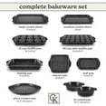 thumbnail image 3 of Country Kitchen 10-Piece Stackable Bakeware Set, Non-stick & Easy Release Baking Pans Set, Black, 3 of 9