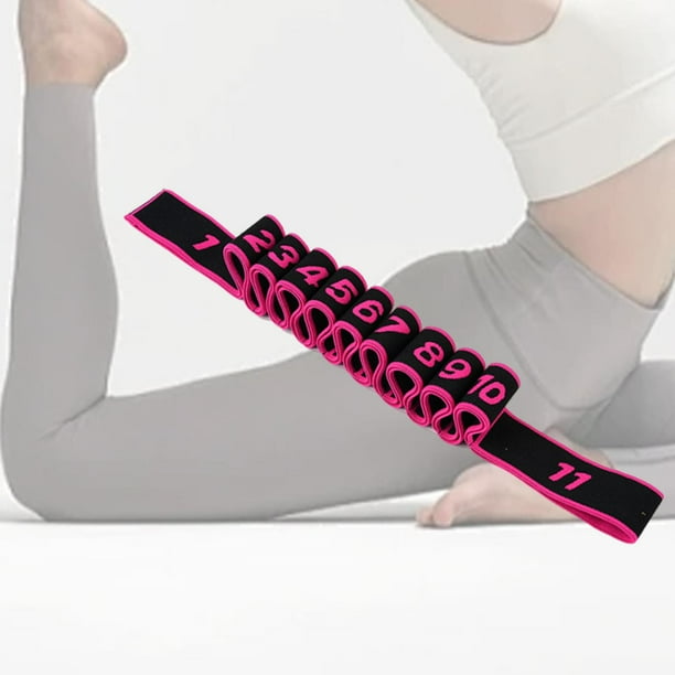 Correa elástica para Yoga, correa de ejercicio no elástica con múltiples bucles, banda de resistencia para gimnasio, s, entrenamiento, Pilates, 4cmx135cm