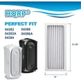 thumbnail image 3 of HQRP 4-Pack Air Cleaner Filter for Hamilton Beach 04386 True Air Allergen-Reducing Compact Air Purifier, 3 of 7