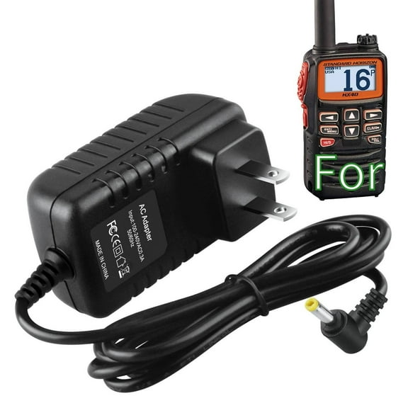 K-MAINS 12V Adapter Compatible With Yaesu HX40 HX890 HX100 HX210 SBH-32 SAD-25B Charger PSU