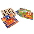 thumbnail image 3 of Matching Mosaic Pegboard Toys, Learning Toy Mushroom Peg Puzzle Toys With Storage Bag For Educational Learning Animal, 3 of 8