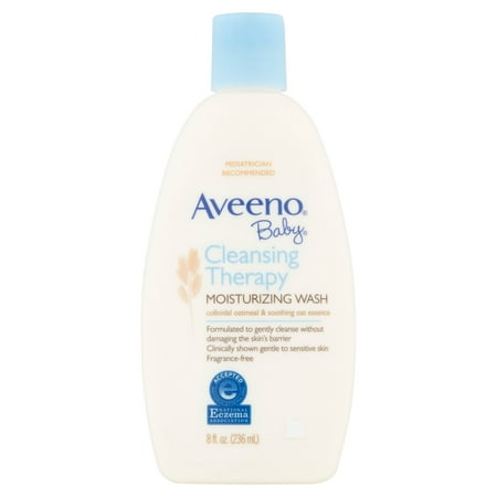 Aveeno bébé Cleansing Wash Thérapie hydratante, 8,0 FL OZ