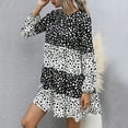 thumbnail image 3 of Ropa de mujer, vestido corto estampado de cebra, vestido holgado de manga larga, vestido estampado de manga larga, muy versátil, 3 of 7