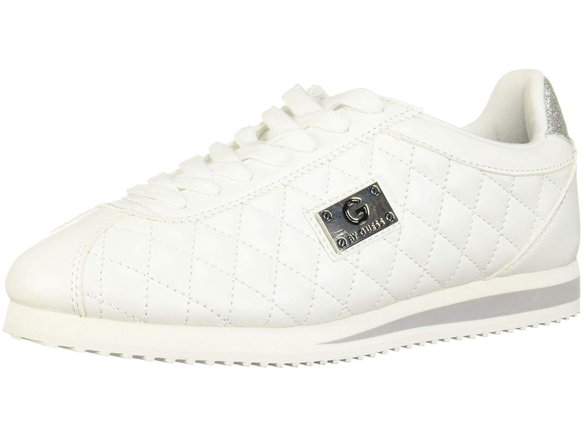 white quilted shoes