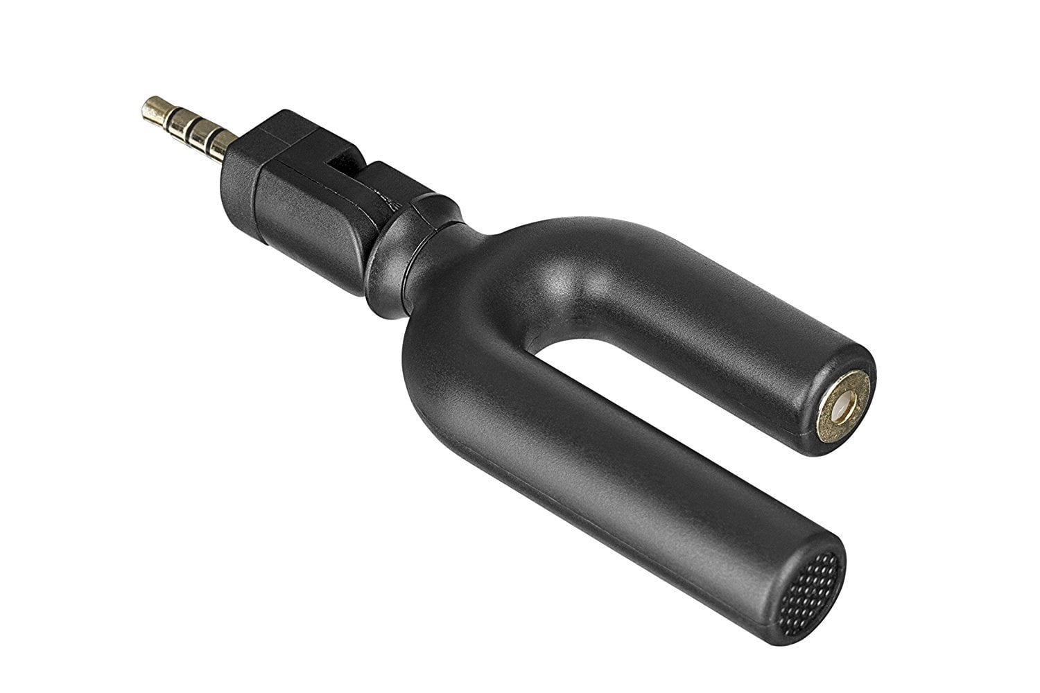 Movo MA2010 Omnidirectional 3.5mm TRRS Microphone with Adjustable Angle and Headphone Monitoring Input - for iPhone, iPad, Android, and other Smartphones