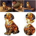 thumbnail image 4 of Canina Lámpara Perro Arte Resina Manchada Escritorio Del (styleg), 4 of 9