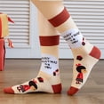 thumbnail image 2 of ELF 4 Pairs Christmas Cute Socks Gift Box Cartoon Snowman Santa Socks Fall Winter Casual Mid-Calf Socks for Women and Men, 2 of 2