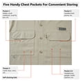 thumbnail image 3 of BASSDASH Men's Performance Fishing Shirt Button Down Long Sleeve UPF 50 Quick Dry FS21M, 3 of 6