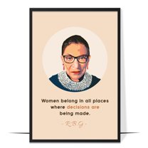 LOLUIS Inspirational Quotes Wall Art, Empowered Women Art Print Decor Gifts for Home Office Classroom, Feminist Poster (DES 2, Unframed 11"x17")